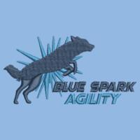 Blue Spark Agility ( Front & Back logo ) - College hoodie Design